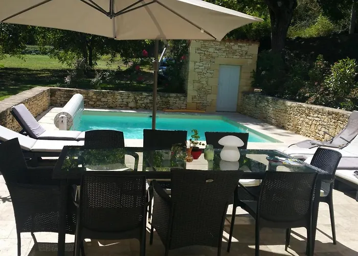 Maison Spacieuse Avec Piscine Privee Et Animaux Acceptes - Fr-1-616-6 Feriehus Cénac-et-Saint-Julien